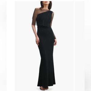 NEW Marcela Valeria Black Gown Long Dress Sz M